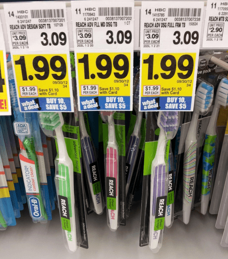 reach toothbrush mega