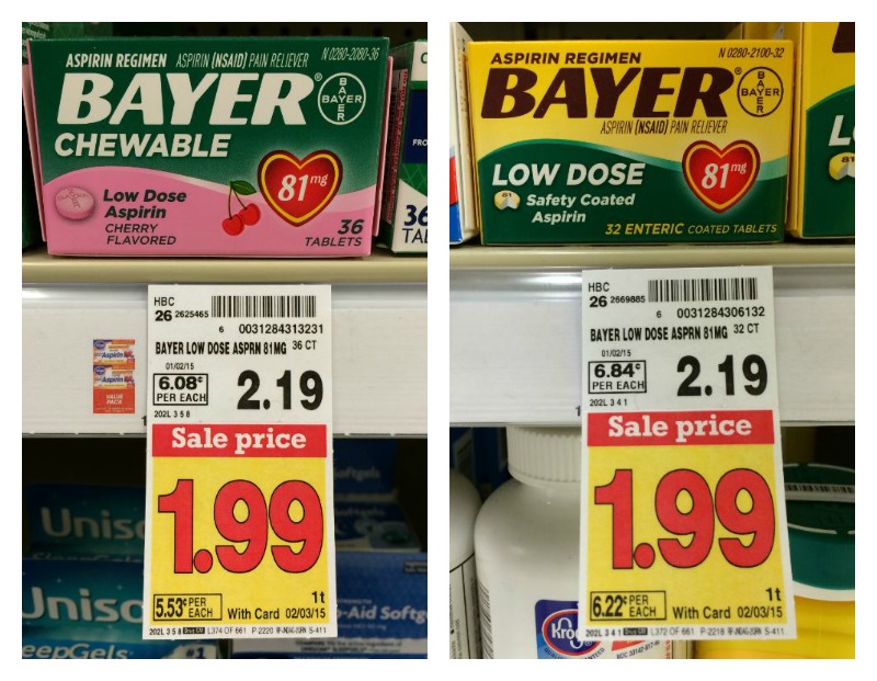 FREE Bayer Aspirin at Kroger! Kroger Krazy
