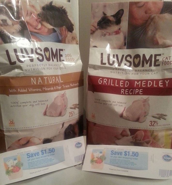Luvsome Dry Cat and Dog Food as low as 1.49 at Kroger!! Kroger Krazy