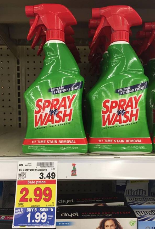 Spray \u0026#39;n Wash Laundry Stain Remover ONLY $1.49 at Kroger ...