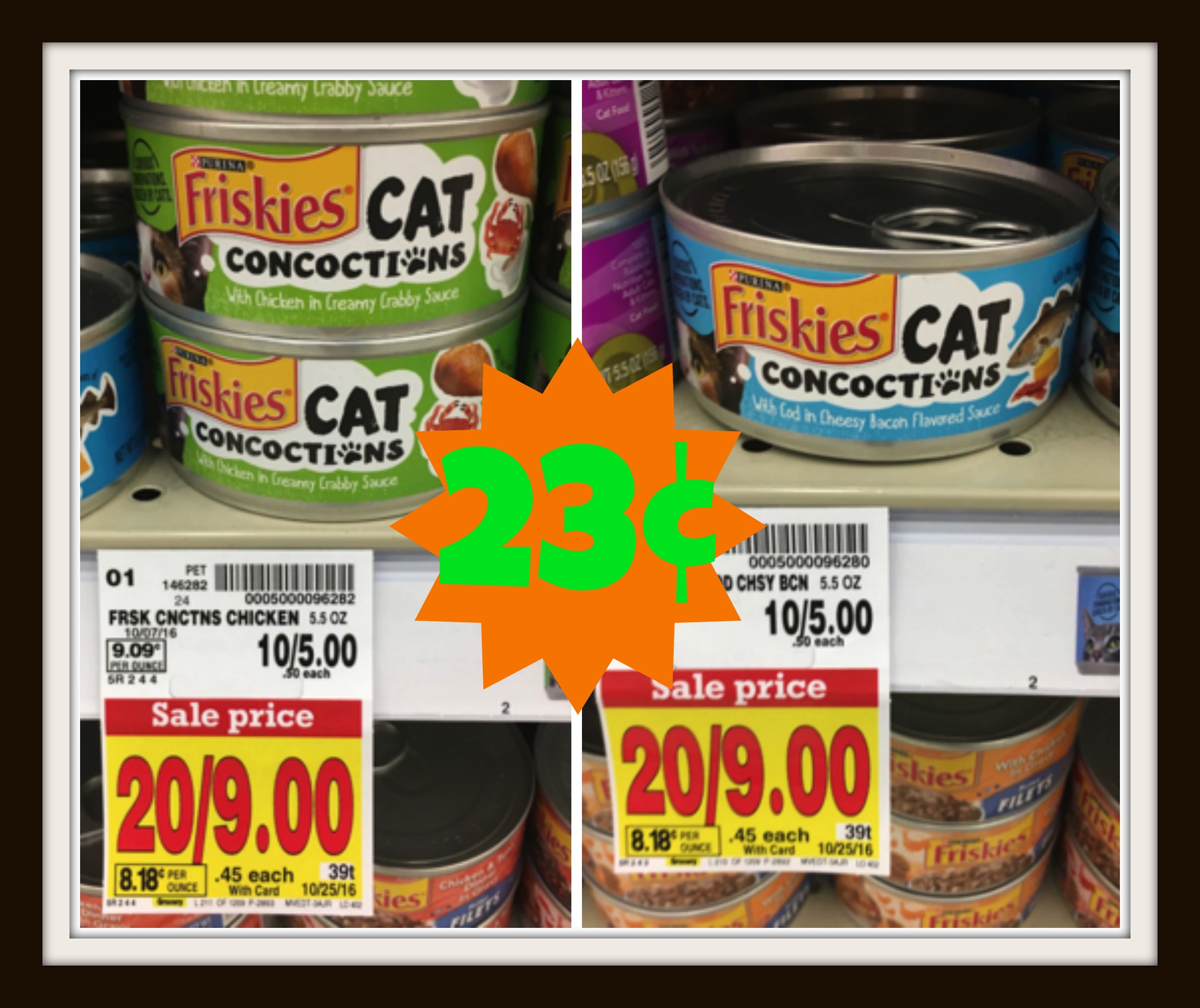 Friskies Concoctions Cat Food ONLY 23¢ each at Kroger! Kroger Krazy
