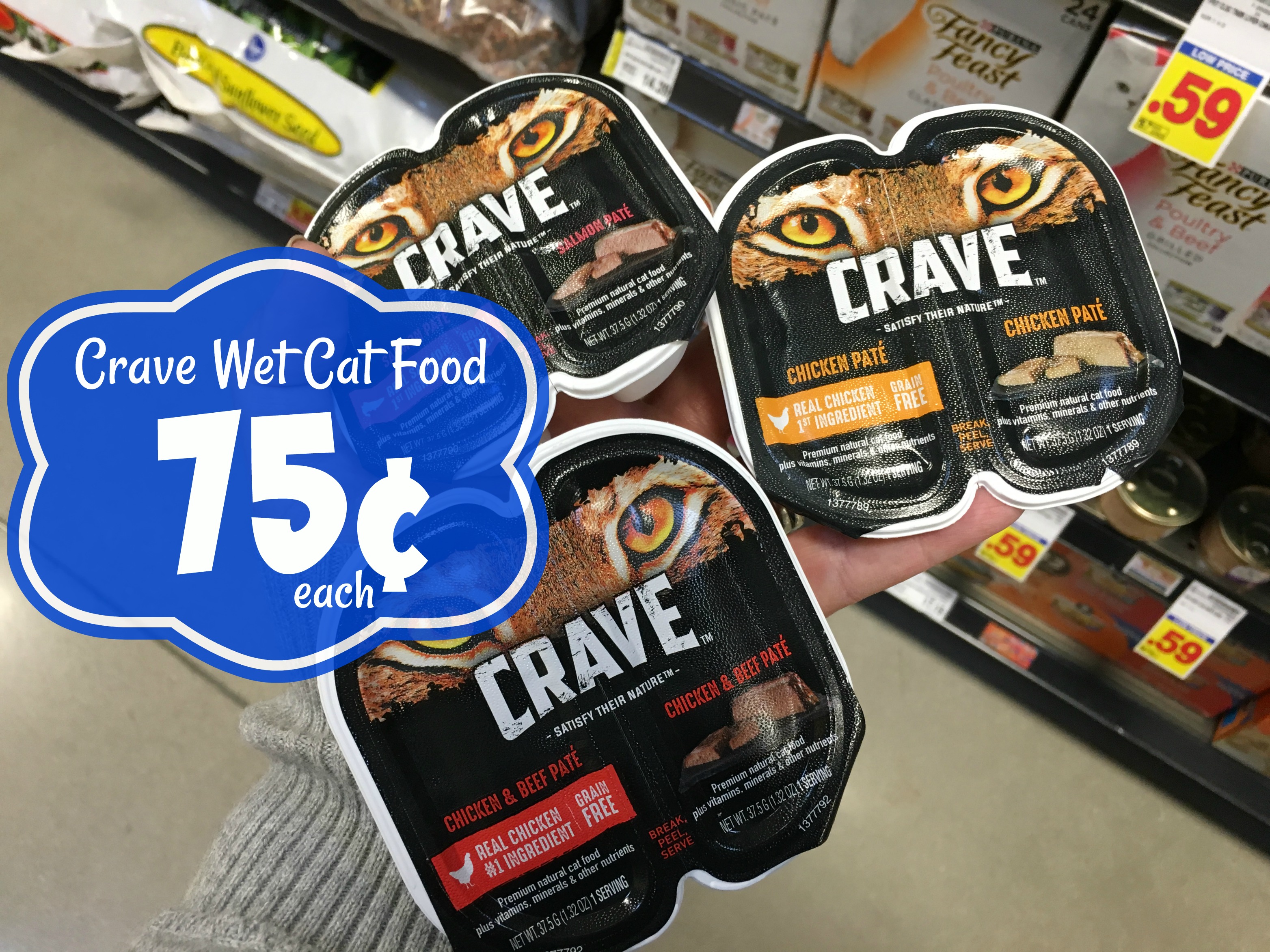 CRAVE Wet Cat Food JUST 0.75 each at Kroger! Kroger Krazy