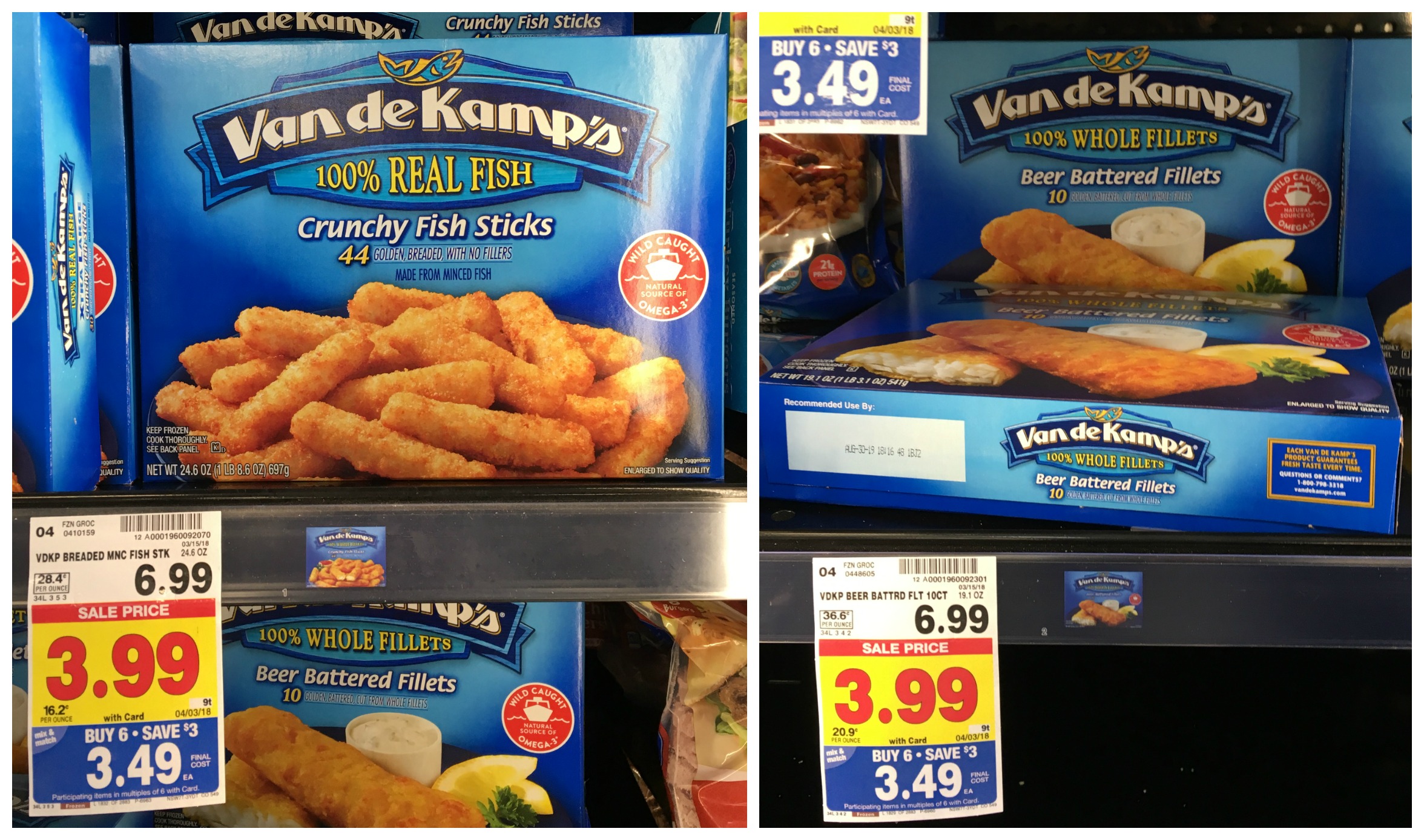 Van de Kamp's Frozen Fish ONLY 2.99 with Kroger Mega