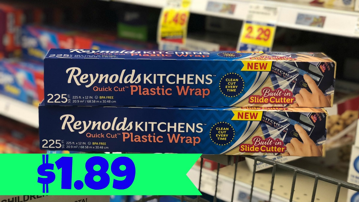 Reynolds Kitchen Quick Cut Plastic Wrap 1.89 with
