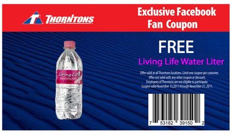 Thorntons FREE Living Life Water