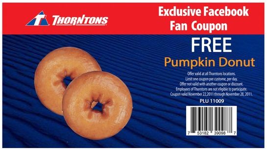 Thorntons Pumpkin Donut