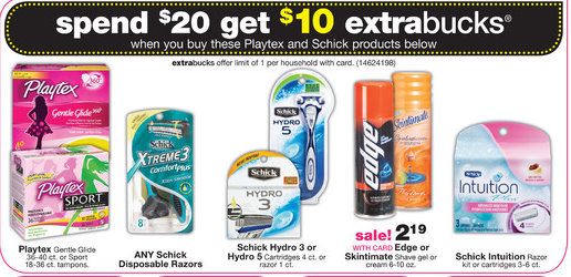cvs schick edge