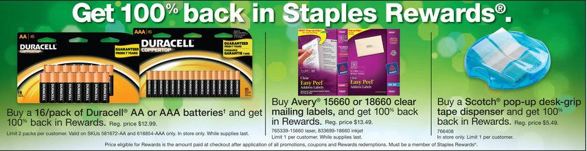 staples duracell