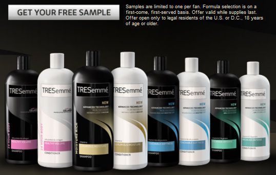 tresemme sample