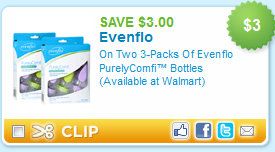 New $3.00/2 Evenflo PurelyComfi 3 Pack Bottles! - Kroger Krazy
