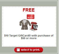target 10 off 50