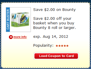 bounty ecoupon