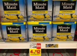 New Minute Maid 12 Pack Cans Coupon Only 2 50 At Kroger