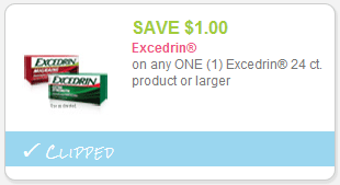 excedrin coupon 1