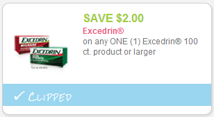 excedrin coupon 2