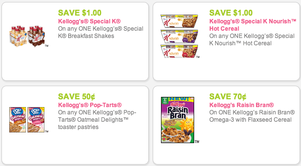 Kellogg's Coupons Kellogg's Coupons