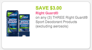 Right Guard coupon