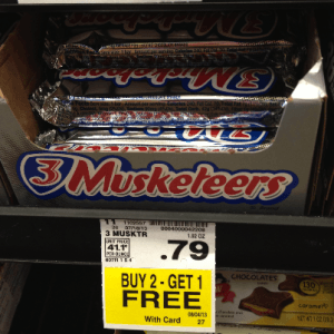 3 Musketeers kroger