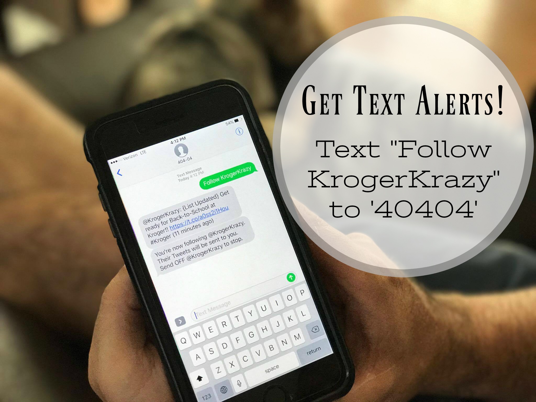 Get Text Alerts from KrogerKrazy.com! | Kroger Krazy