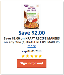 Kraft Recipe Makers coupon