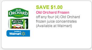Old Orchard Frozen Juice coupon