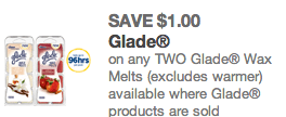 Glade Wax Melts coupon Glade Wax Melts coupon