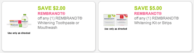 Rembrandt coupons