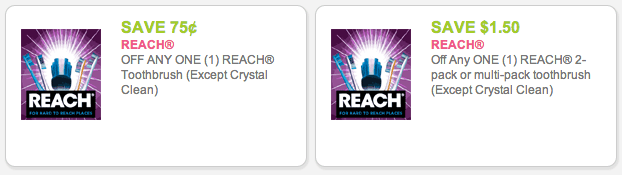 Reach Toothbrush Coupons