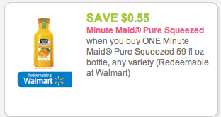 minute maid juice coupon