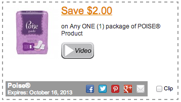 Poise Coupon
