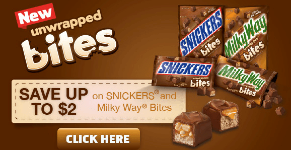 snickers bites coupon