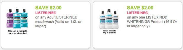 listerine coupons
