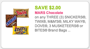 mars candy coupon