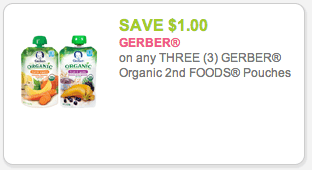 Gerber Organic Baby Food Coupon