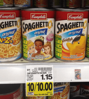 Spaghettio's Coupon 