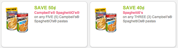 Spaghettio's Coupon