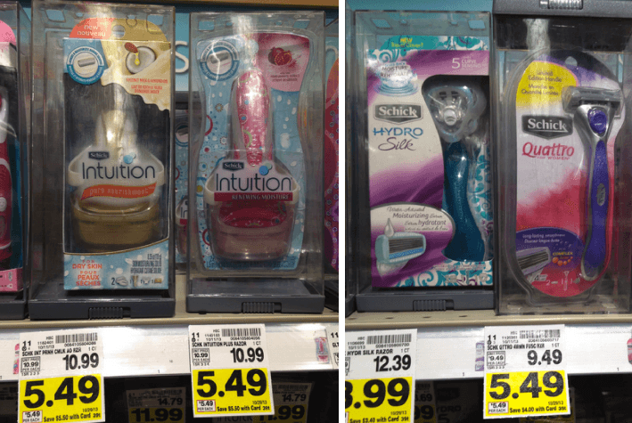schick razors kroger