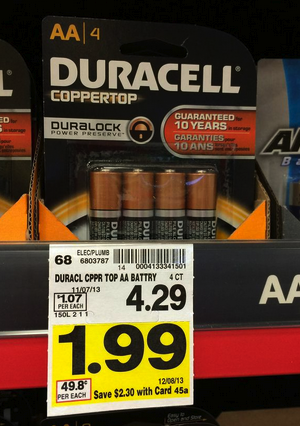Duracell Batteries Coupon