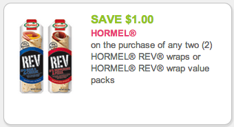 Hormel REV Wrap coupon