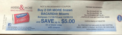 Bacardi Frozen Mixers Catalina
