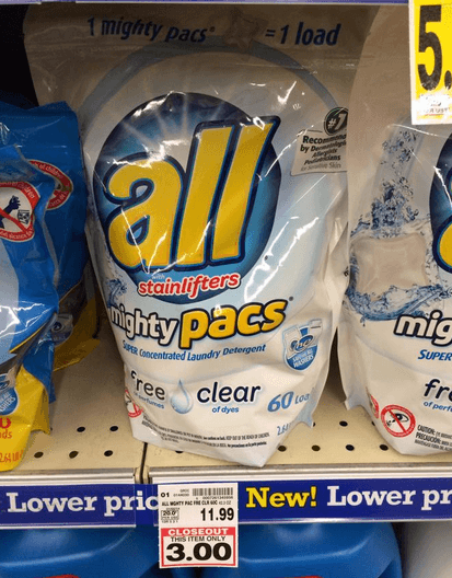 ALL Laundry Detergent closeout