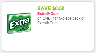 Extra Gum Coupon