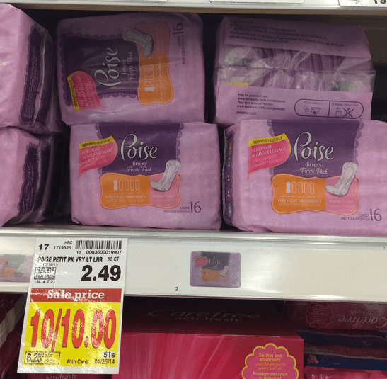 poise liners kroger poise liners kroger