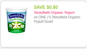 Stonyfield coupon