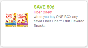 Fiber One Fruit Flavored Snacks