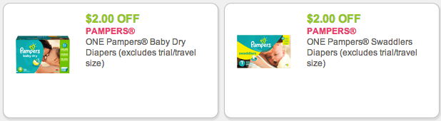 Pampers Diapers Coupons