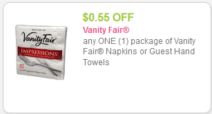 Vanity Fair Napkins coupon