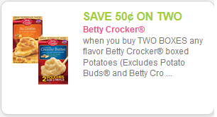 Betty Crocker Potatoes coupon