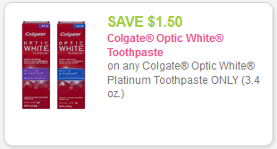 Colgate Optic White coupon