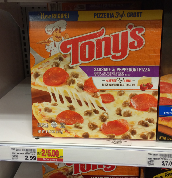 Tony's Pizza Coupon